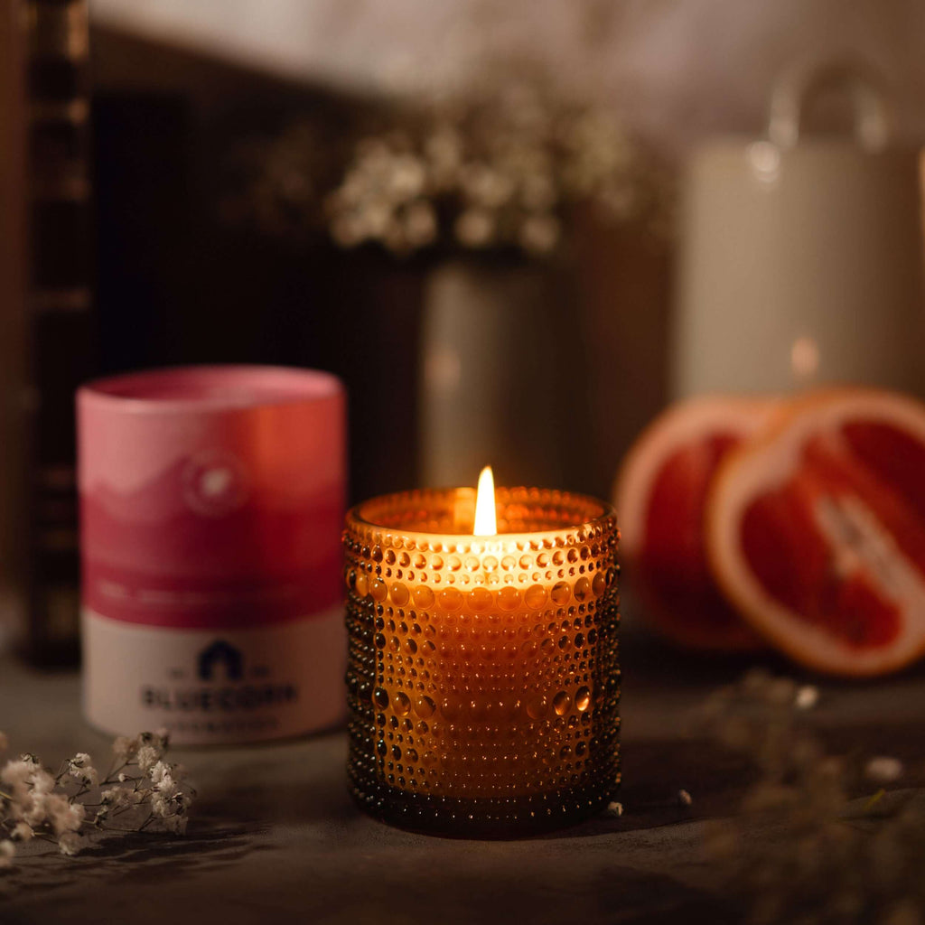 Bluecorn Candles Paloma Scented Candle - Aromática — detail and construction
