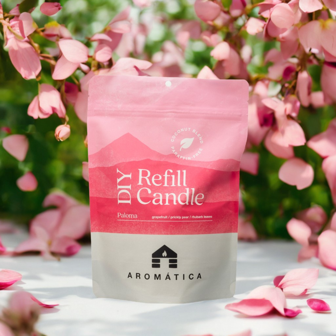 Bluecorn Candles Aromática Scented Candle Refill Kit — detail and construction