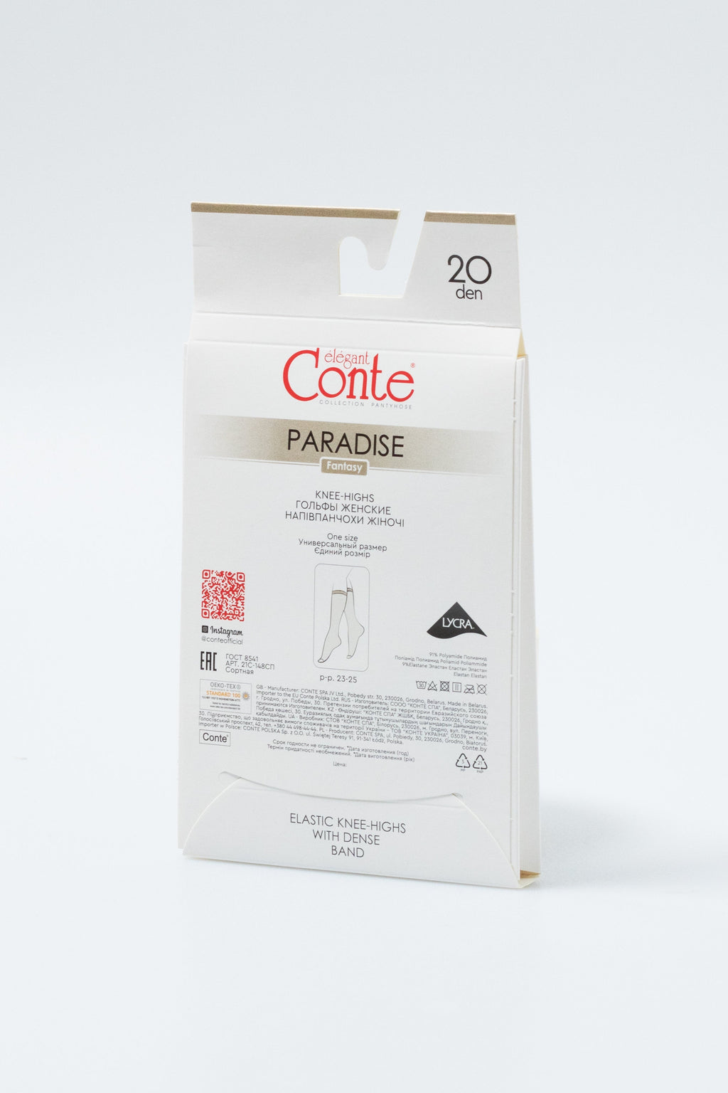 TheRanok.com Fantasy Knee Highs Conte Paradise — size reference