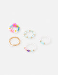 Elevated Faith Pastel Beaded Ring Set — main product shot