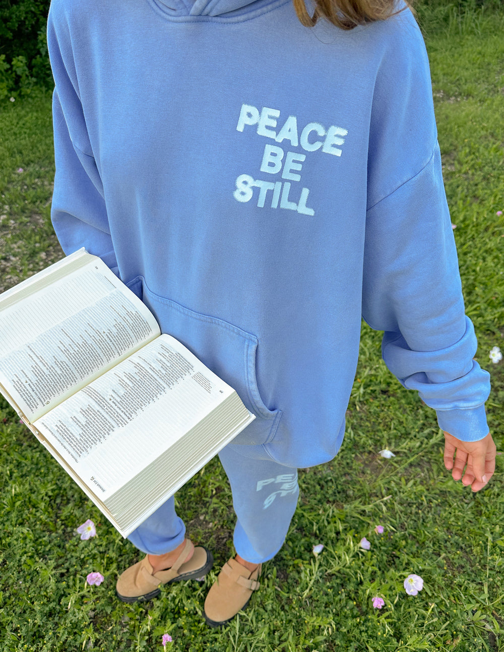 Elevated Faith Peace Be Still Unisex Hoodie — color detail