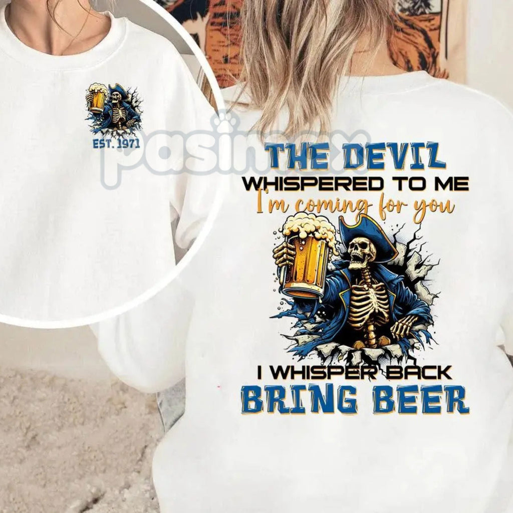 Pasimax Personalized Year 1965-1980 The Devil I'm Coming For You Generation X Sweatshirt | Gen X Pride Nostalgia Jumper | Reb