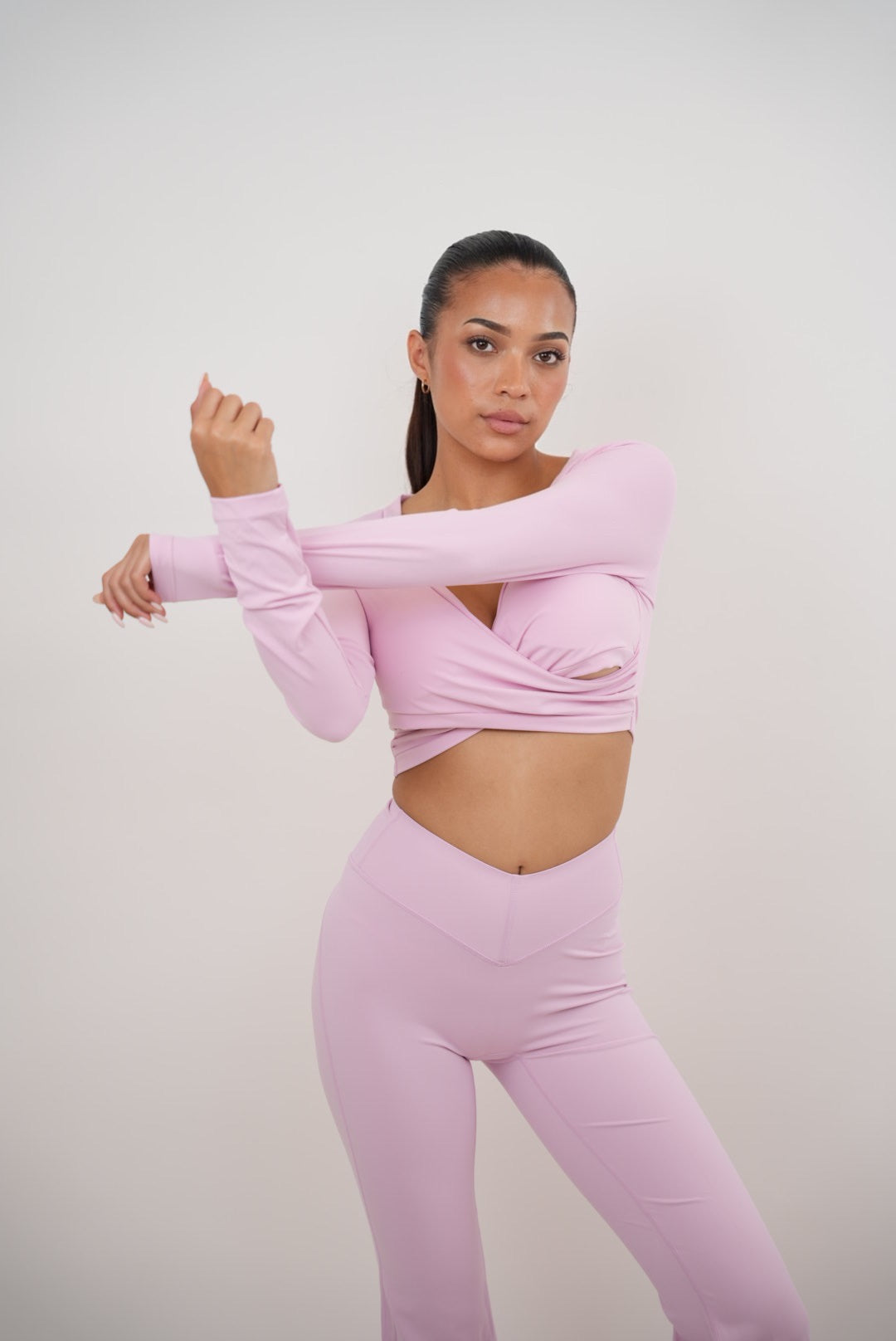 KIMITH BRAND I Am Present Pink Elegant Top — back view