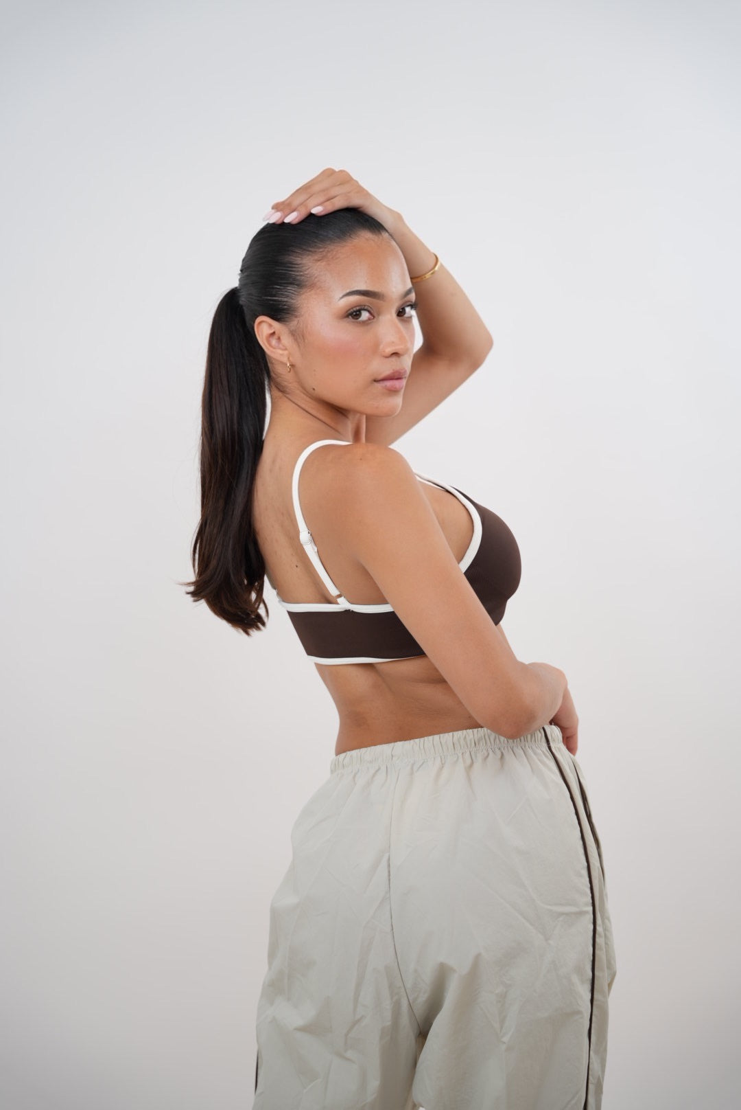 KIMITH BRAND I Accept Change with Grace Beige Versatile Relaxed Fit Pant — side view