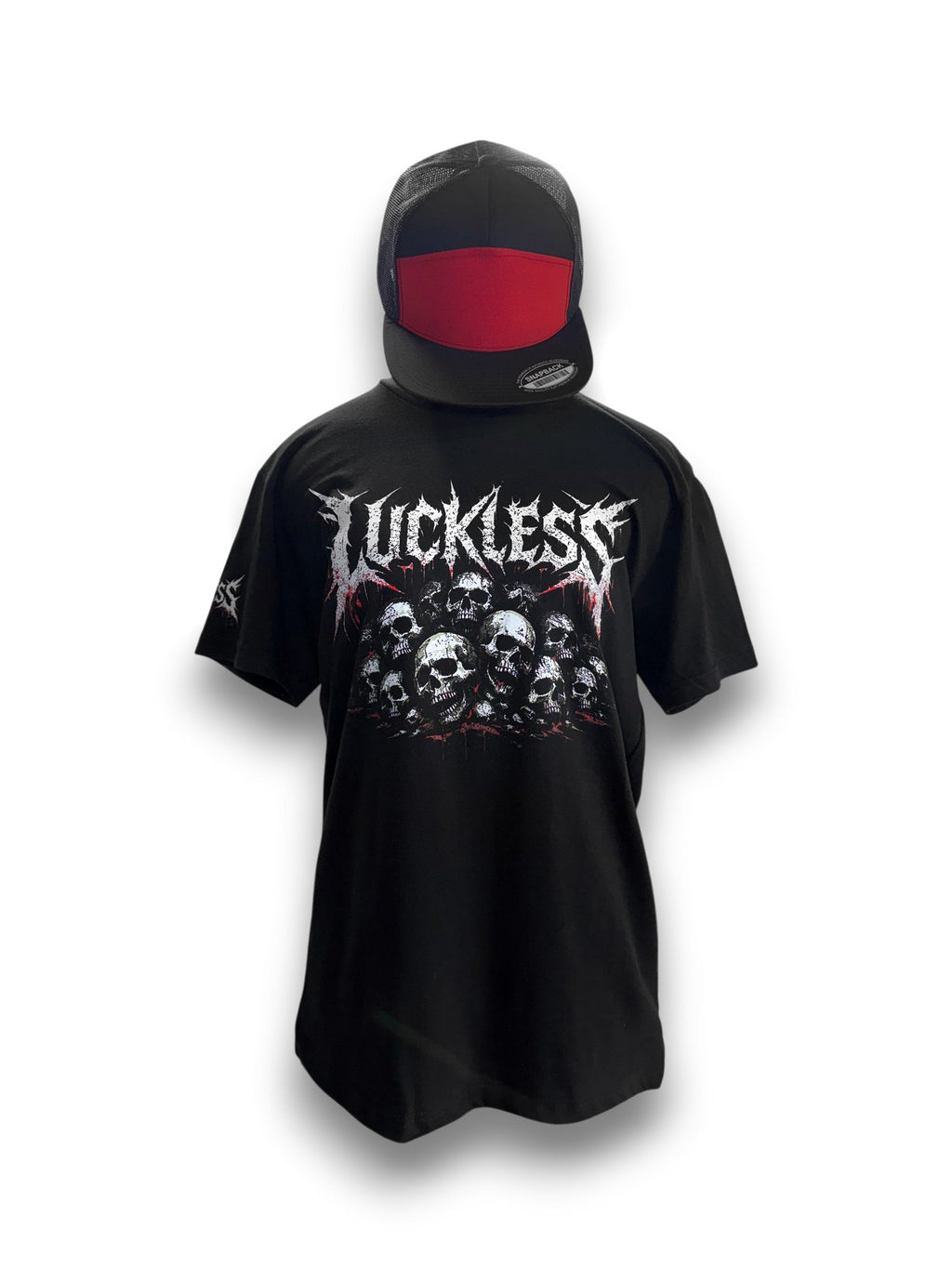 Luckless Outfitters Pile of Skulls Tee — main product shot