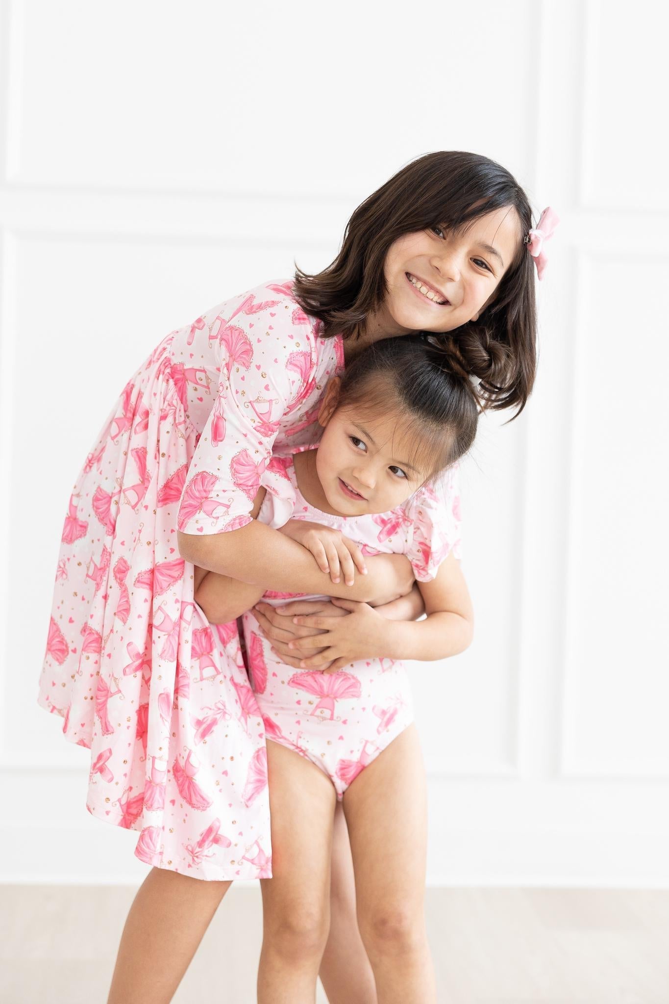 Mila & Rose ® Pirouette 3/4 Sleeve Pocket Twirl Dress — back view