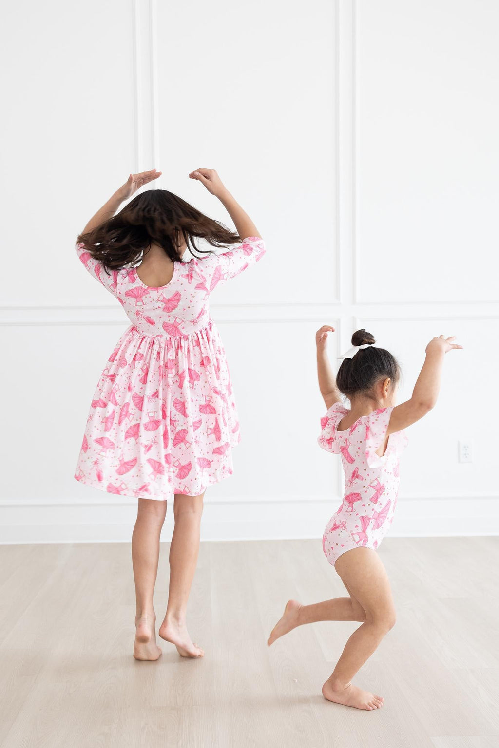 Mila & Rose ® Pirouette S/S Flutter Sleeve Leotard — lifestyle context