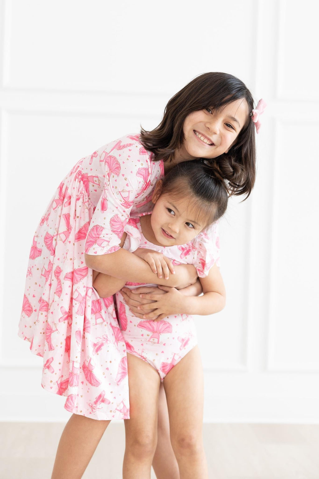 Mila & Rose ® Pirouette S/S Flutter Sleeve Leotard — side view