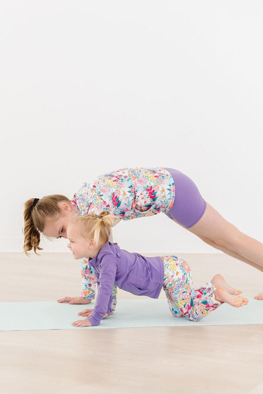 Mila & Rose ® SALE Petal Power Active Legging — in-use photo