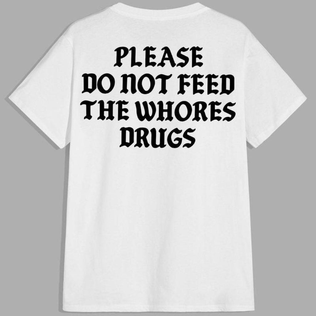 Pasimax "Please Do Not Feed" Funny Graphic Tee — main product shot