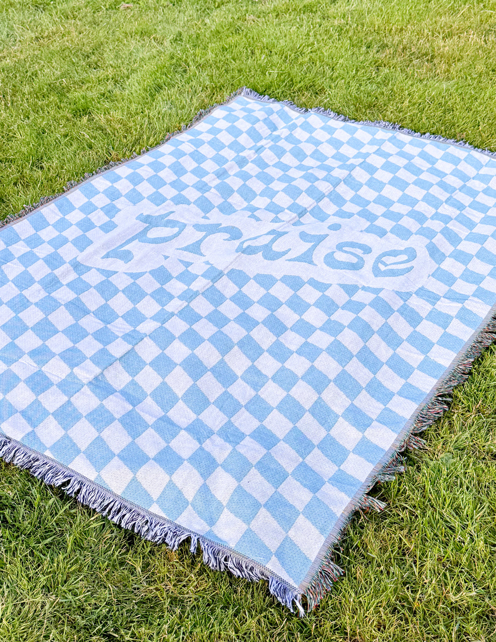 Elevated Faith Praise Throw Blanket — detail close-up