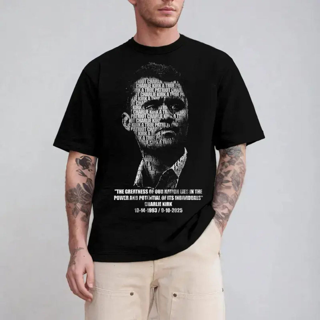 Pasimax "Pray for Charlie Kirk" T-Shirt — main product shot