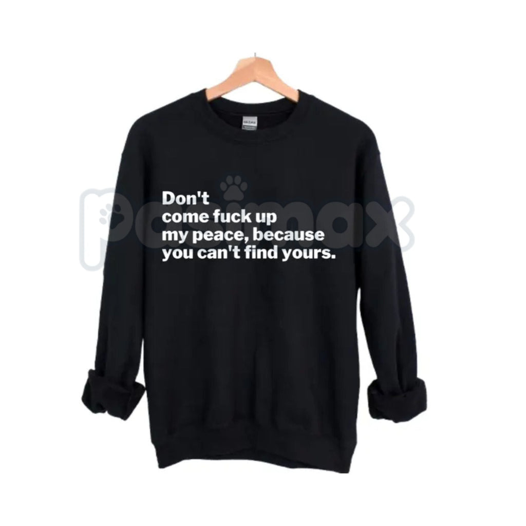 Pasimax Protect My Peace Sweatshirt | Set Boundaries Mental Health Crewneck | Assertive Self-Care Jumper | Tranquility Statem