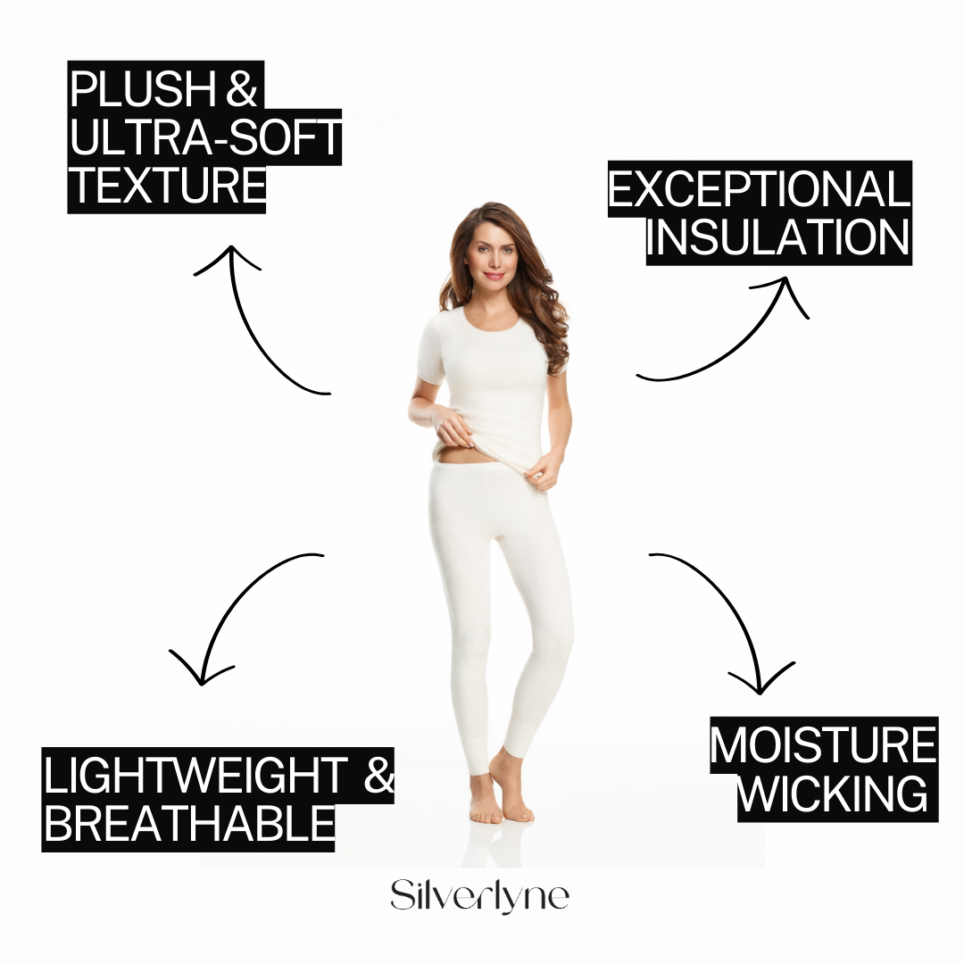 Silverlyne Pure Angora | Short sleeve base layer shirt (Women's) — side view