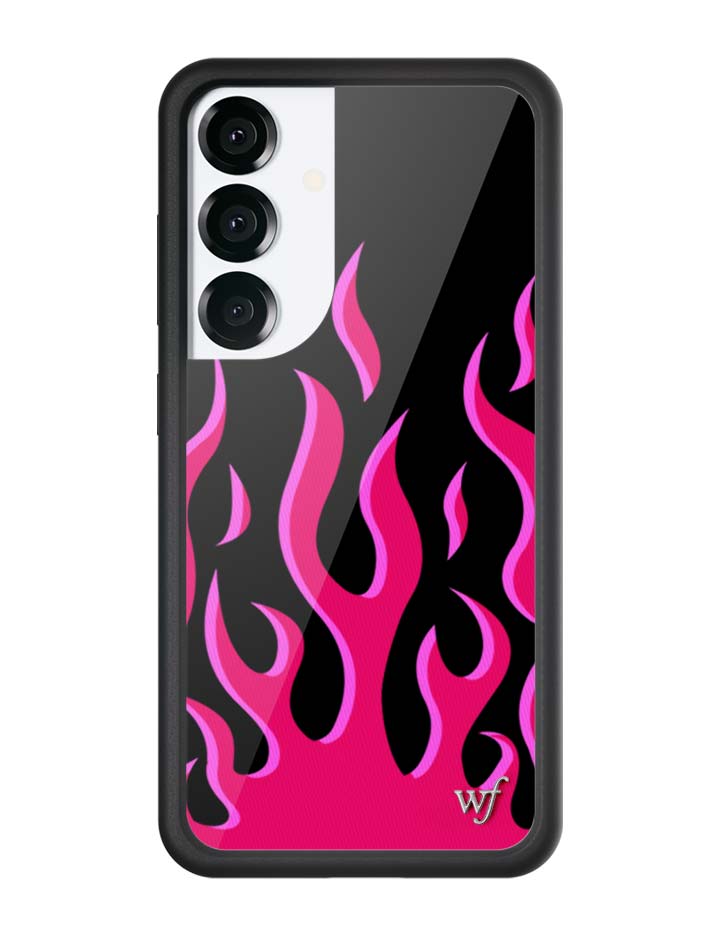 Wildflower Cases Flames | Black & Red Samsung Galaxy Case — in-use photo