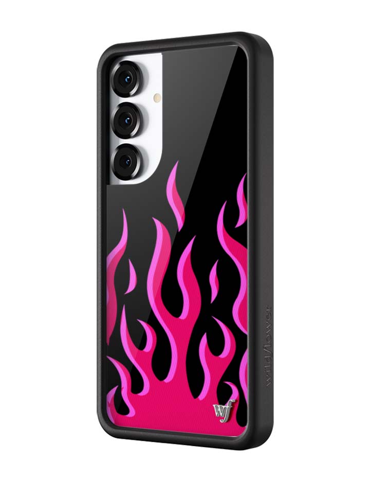 Wildflower Cases Flames | Black & Red Samsung Galaxy Case — alternative angle