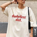 Pasimax Rebellious Attitude Graphic Tee - Bold Gothic Letter Print Shirt, Unisex Edgy Aesthetic Apparel, Dark Aesthetic Stree