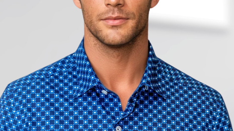Buki Retro Blues Long Sleeve Tech Shirt — detail close-up