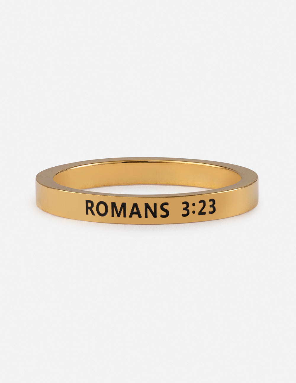 Elevated Faith Romans 3:23 Ring — main product shot