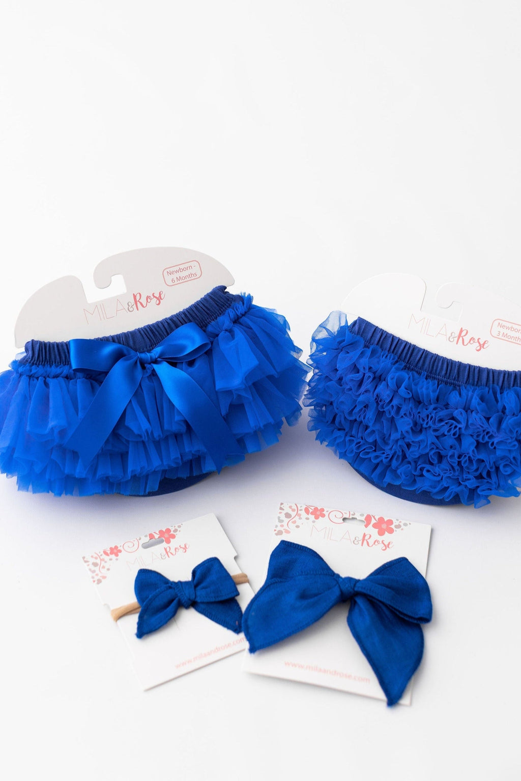 Mila & Rose ® Royal Blue Ruffle Tutu Bloomer — detail close-up