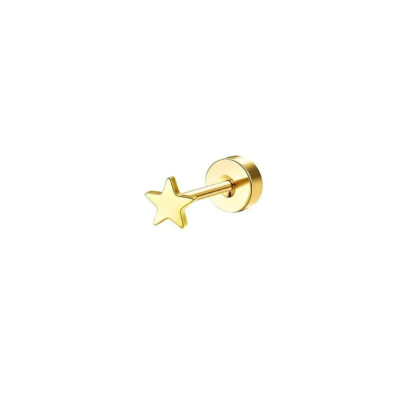 SORI STYLE Bobisty Stud Hoop Earrings — side view