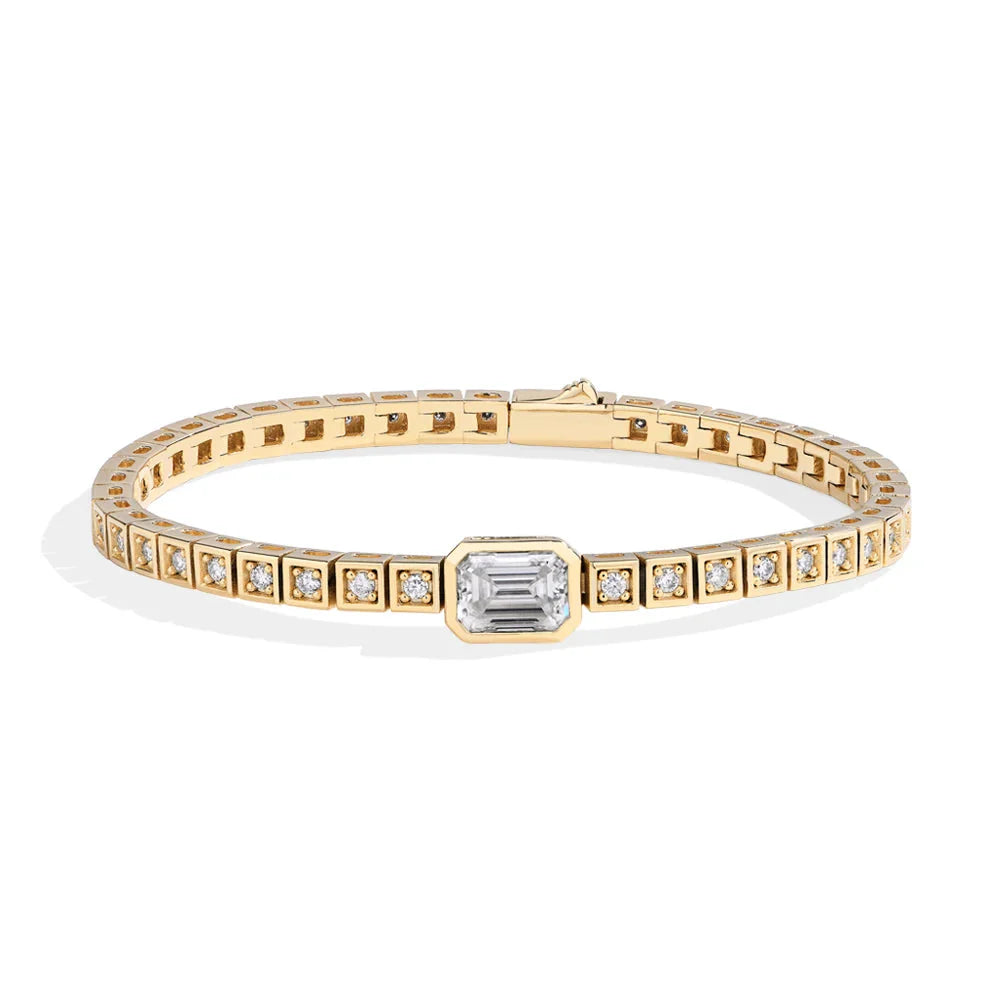 SORI STYLE VVS1 D Moissanite Tennis Bracelet for Timeless Elegance — alternative angle