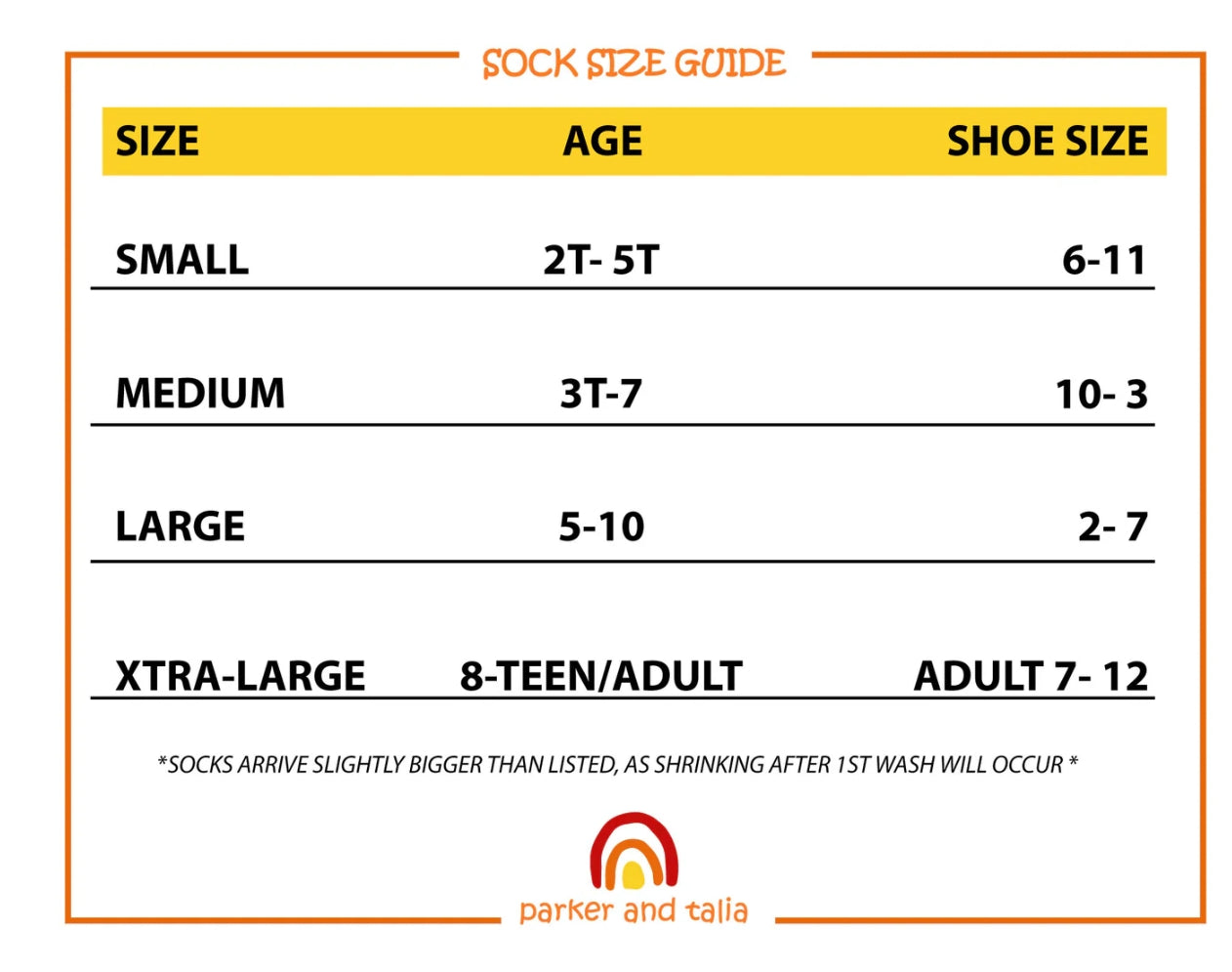 ParkerandTalia SmoothToe™ Crew Socks – 5 Pack — sensory-friendly socks — detail view