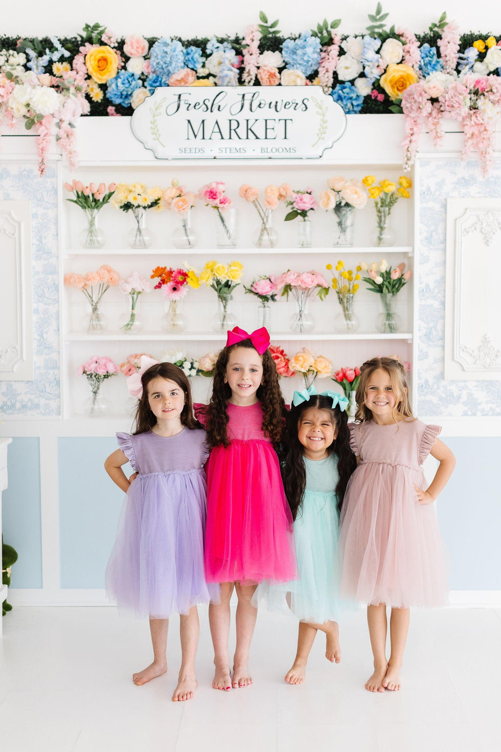 Mila & Rose ® Sage Shimmer Tutu Dress — detail close-up