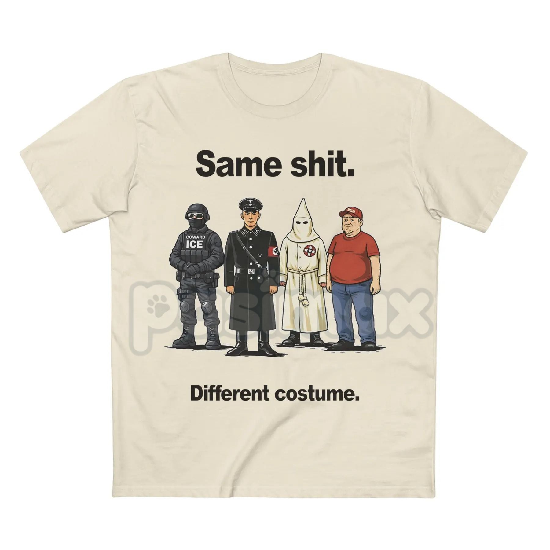 Pasimax "Same Shit Different Costume" Funny T-Shirt - Sarcastic Daily Routine Tee, Humorous Social Commentary Shirt, Funny Wo