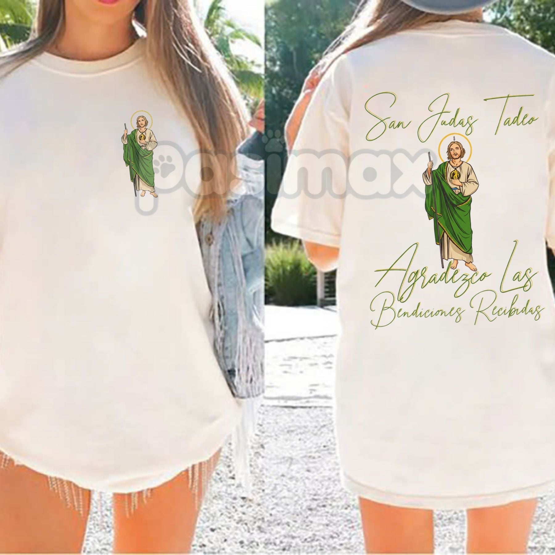 Pasimax San Judas Tadeo Latino Heritage T-Shirt — main product shot