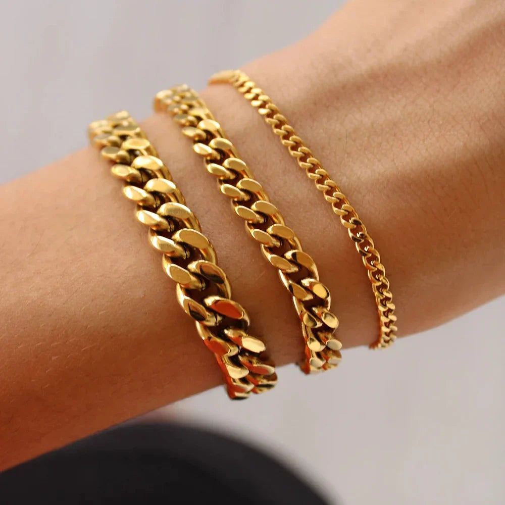 SORI STYLE Chain Bangle Bracelet — main product shot