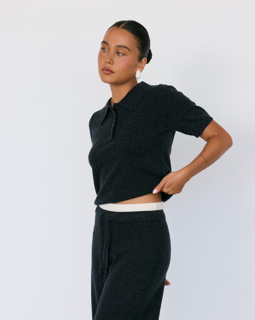 Tove Short Sleeve Cashmere Polo