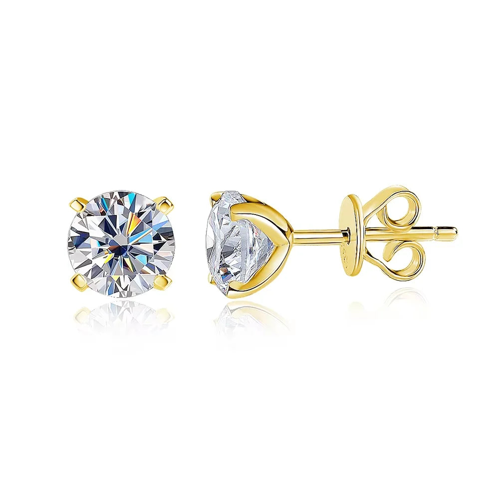 SORI STYLE 925 Sterling Silver Moissanite Stud Earrings for Women — packaging