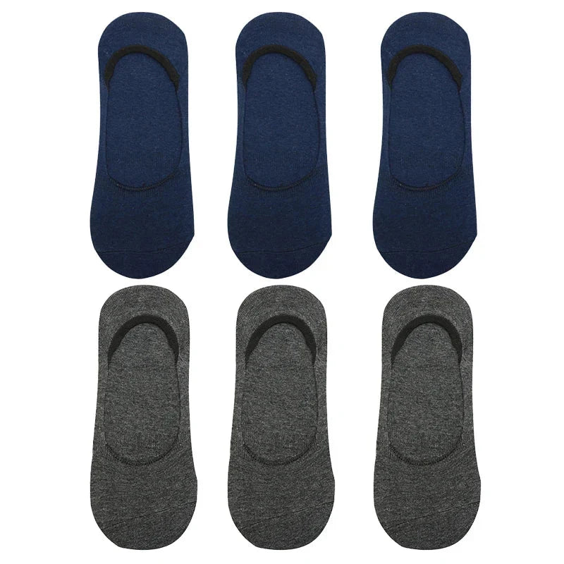 6-Pack Bamboo Invisible Low-Cut Socks | Breathable Boat Socks