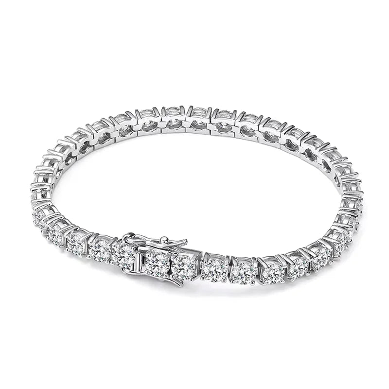 SORI STYLE S925 Sterling Silver Moissanite Tennis Bracelet — main product shot