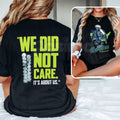 Pasimax Seahawks 2026 "We Did Not Care" T-Shirt - Seattle Football Championship Fan Tee, Defiant 12th Man Graphic Shirt, Prem
