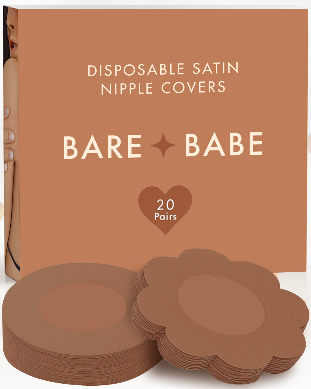 Satin Nipple Pasties - 20 Pairs
