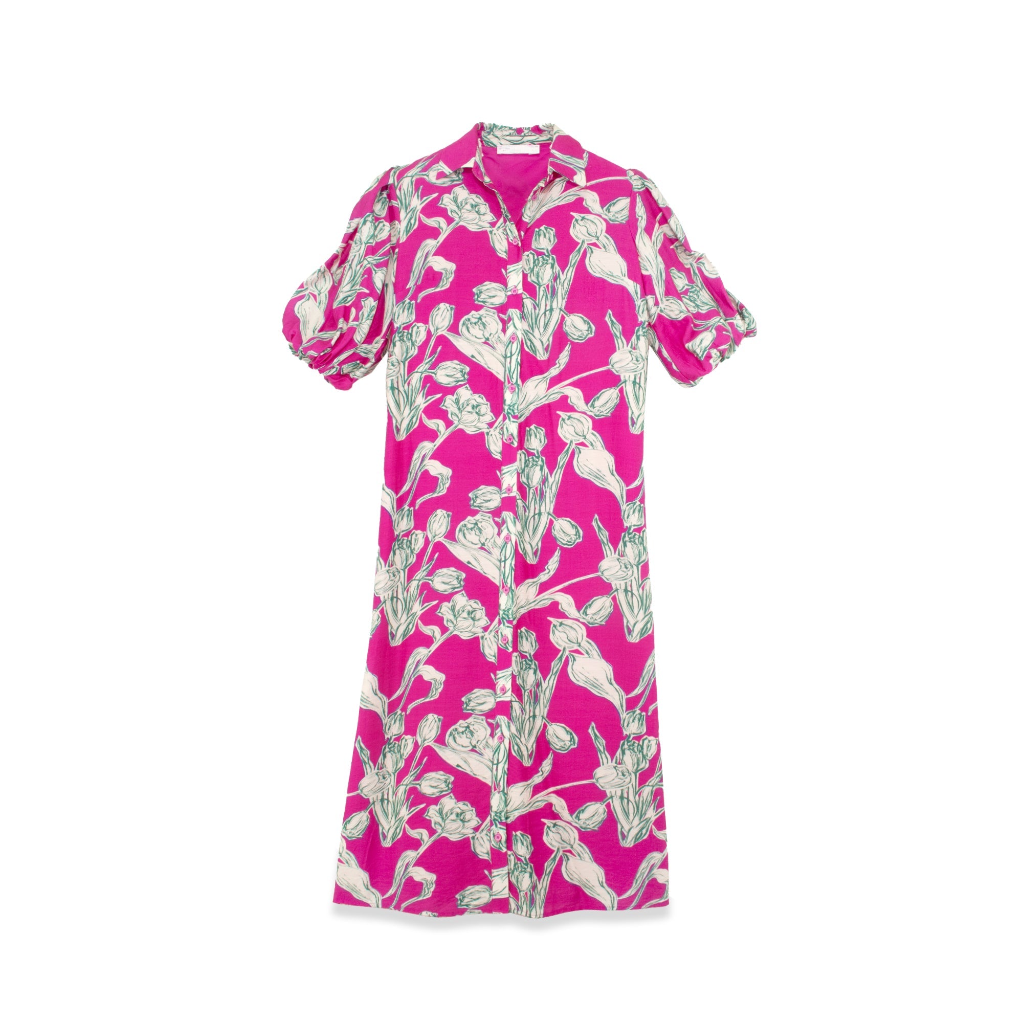 profile-nyc FLORAL LINEN DRESS — alternative angle