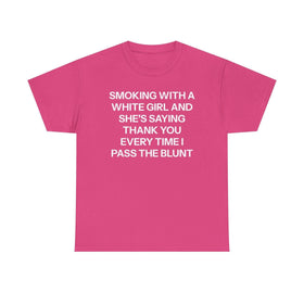 "She's Saying Thank You" T-Shirt - Funny Internet Meme Tee, Viral Humor Graphic Shirt