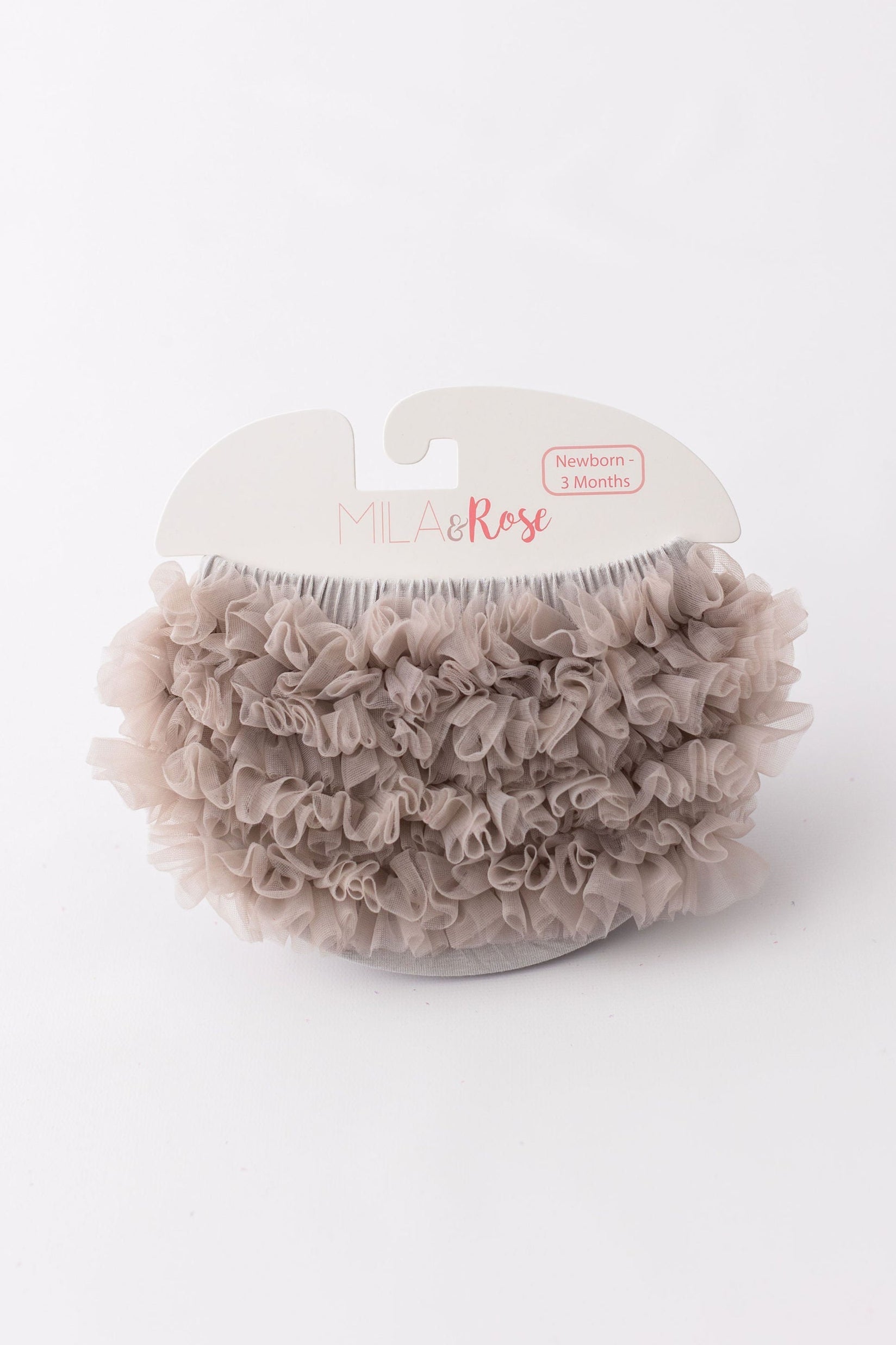 Mila & Rose ® SALE Silver Ruffle Bum Bloomer — main product shot