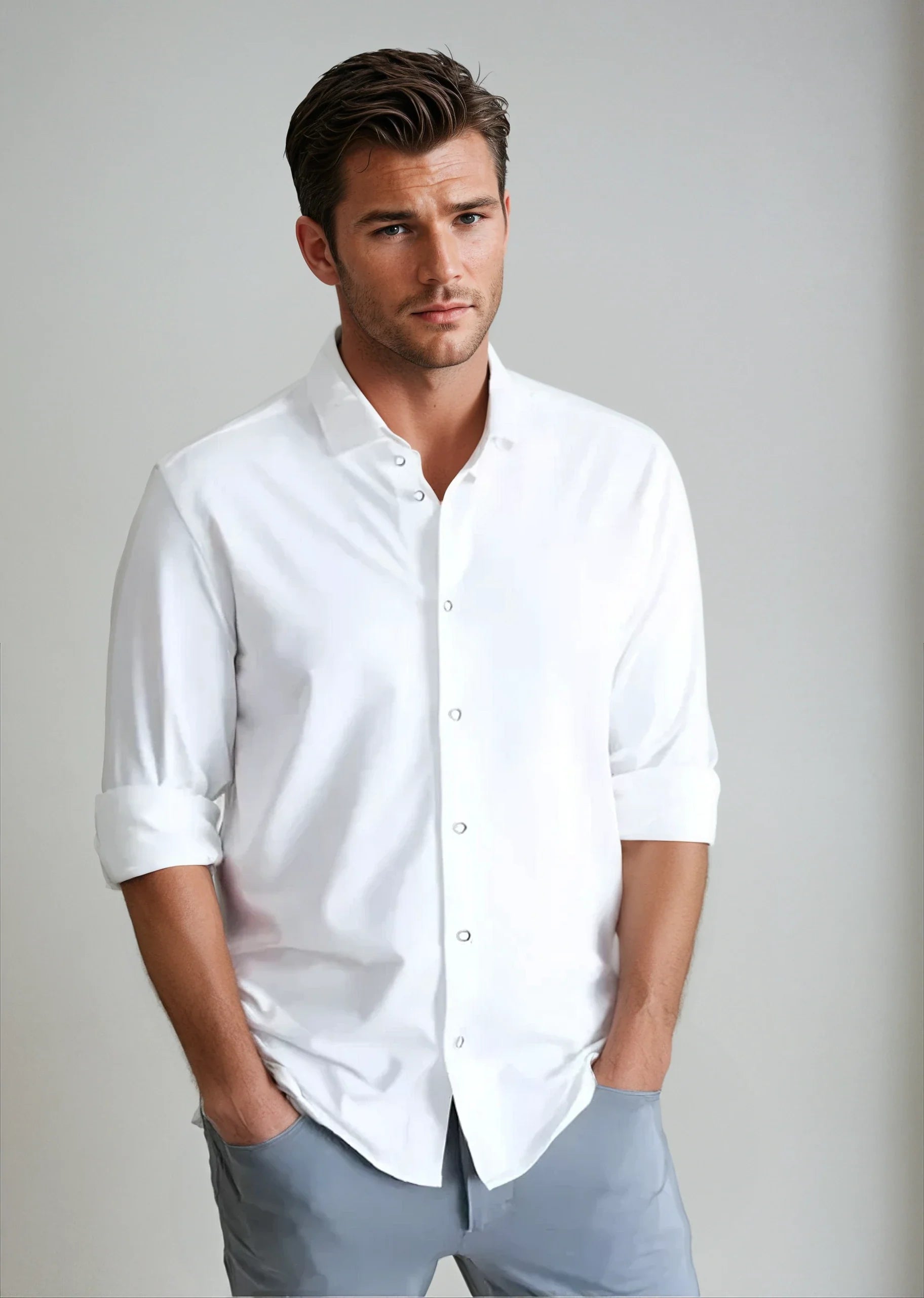 Buki Buki Cinqo 'Single Shot' Long Sleeve Shirt - White — main product shot