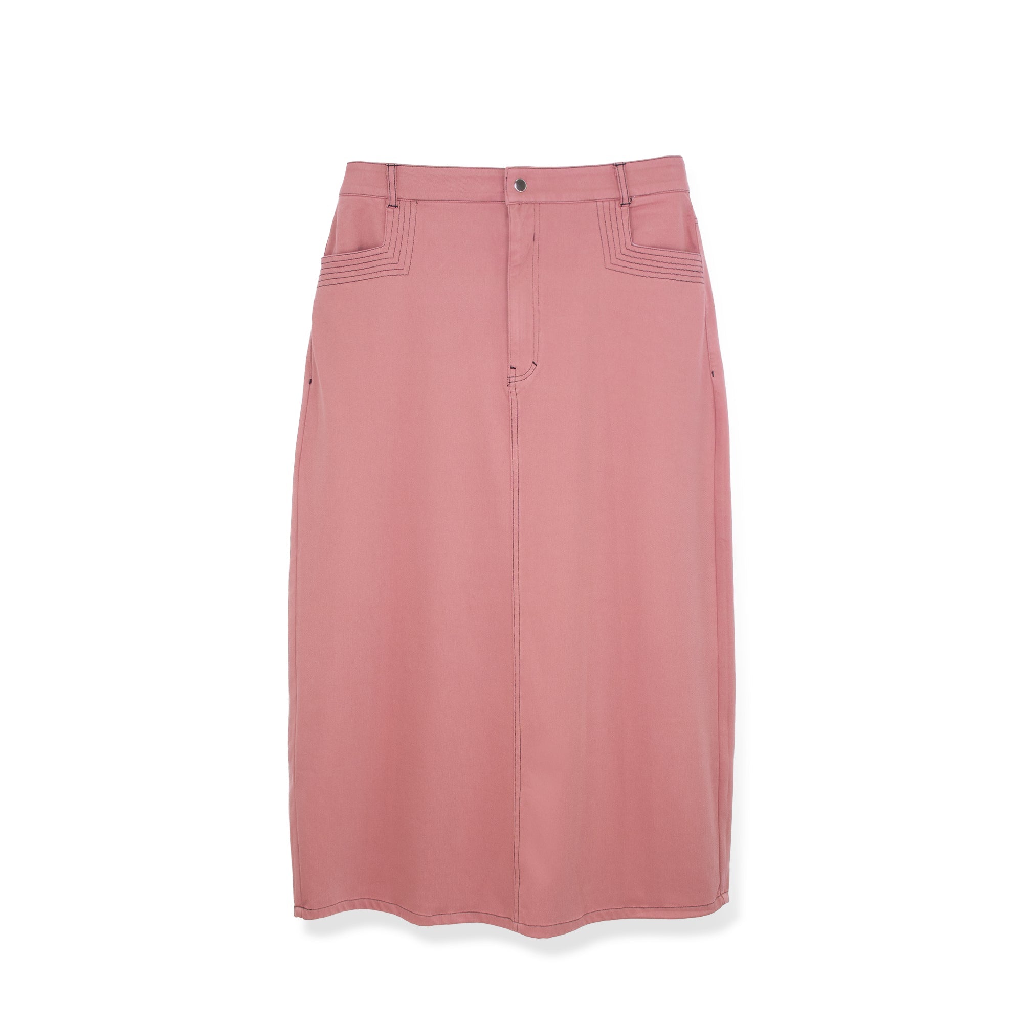 profile-nyc STRETCH COLORED DENIM  SKIRT — size reference