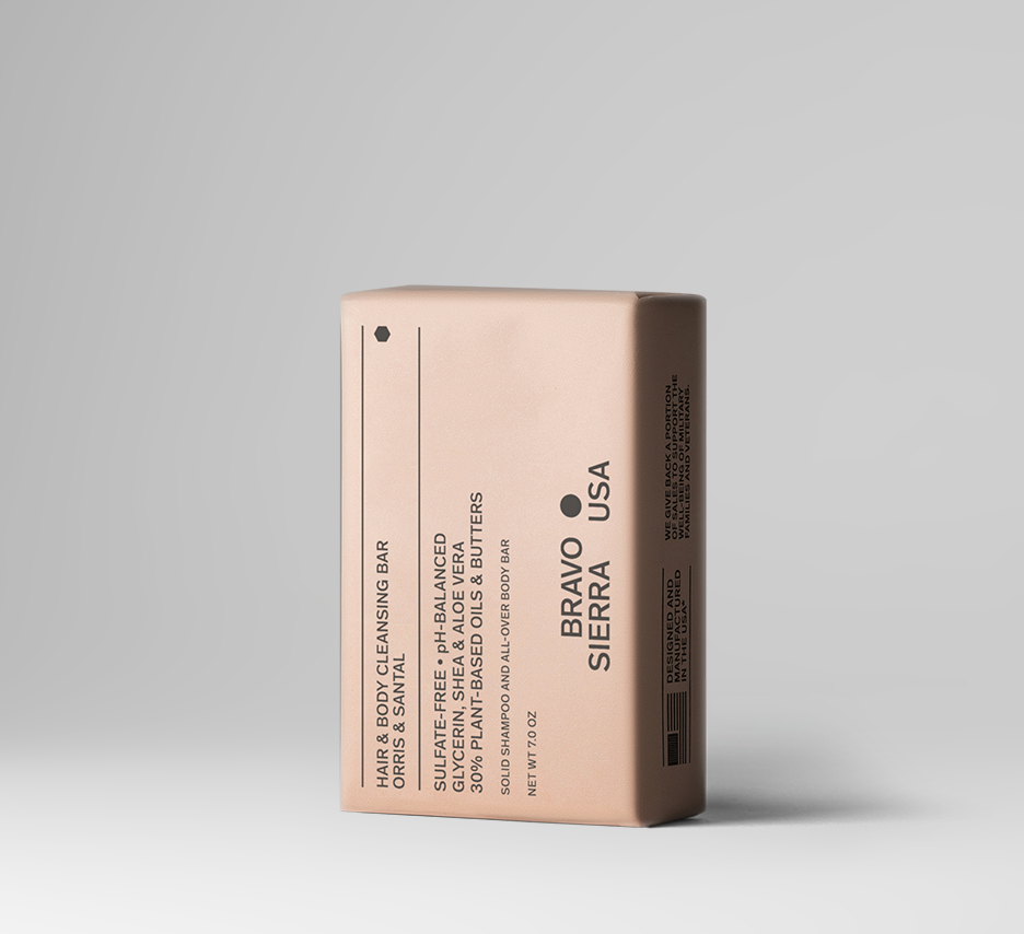Bravo Sierra Hair & Body Cleansing Bar — product shot