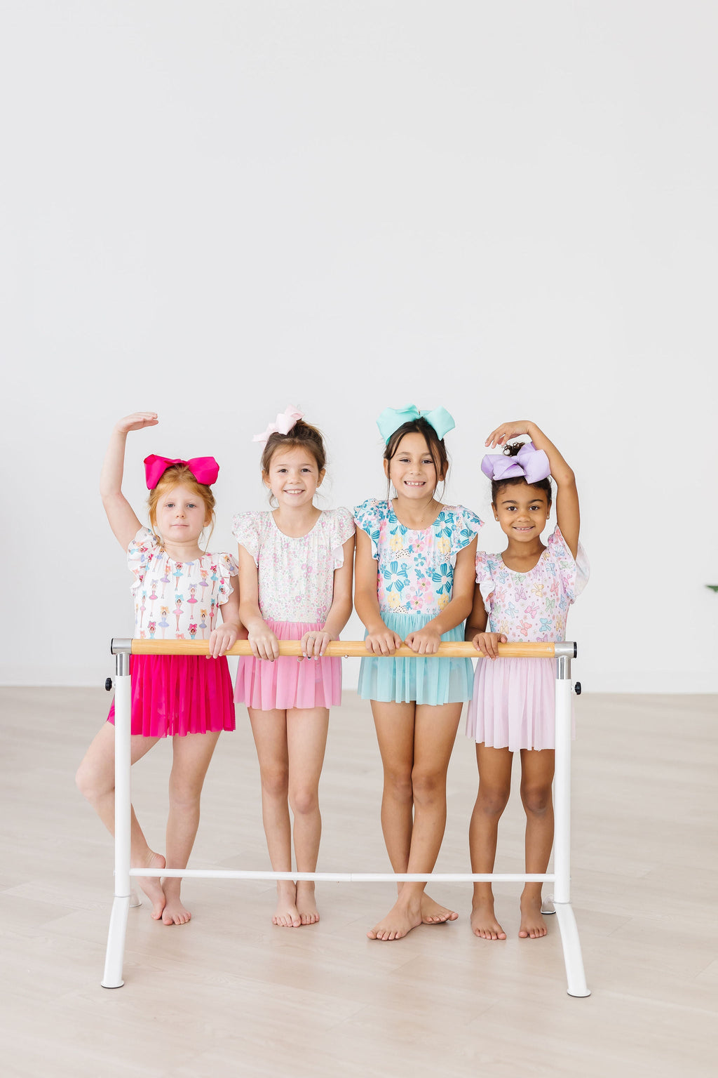 Mila & Rose ® Springtime Bows S/S Twirl Leotard — alternative angle