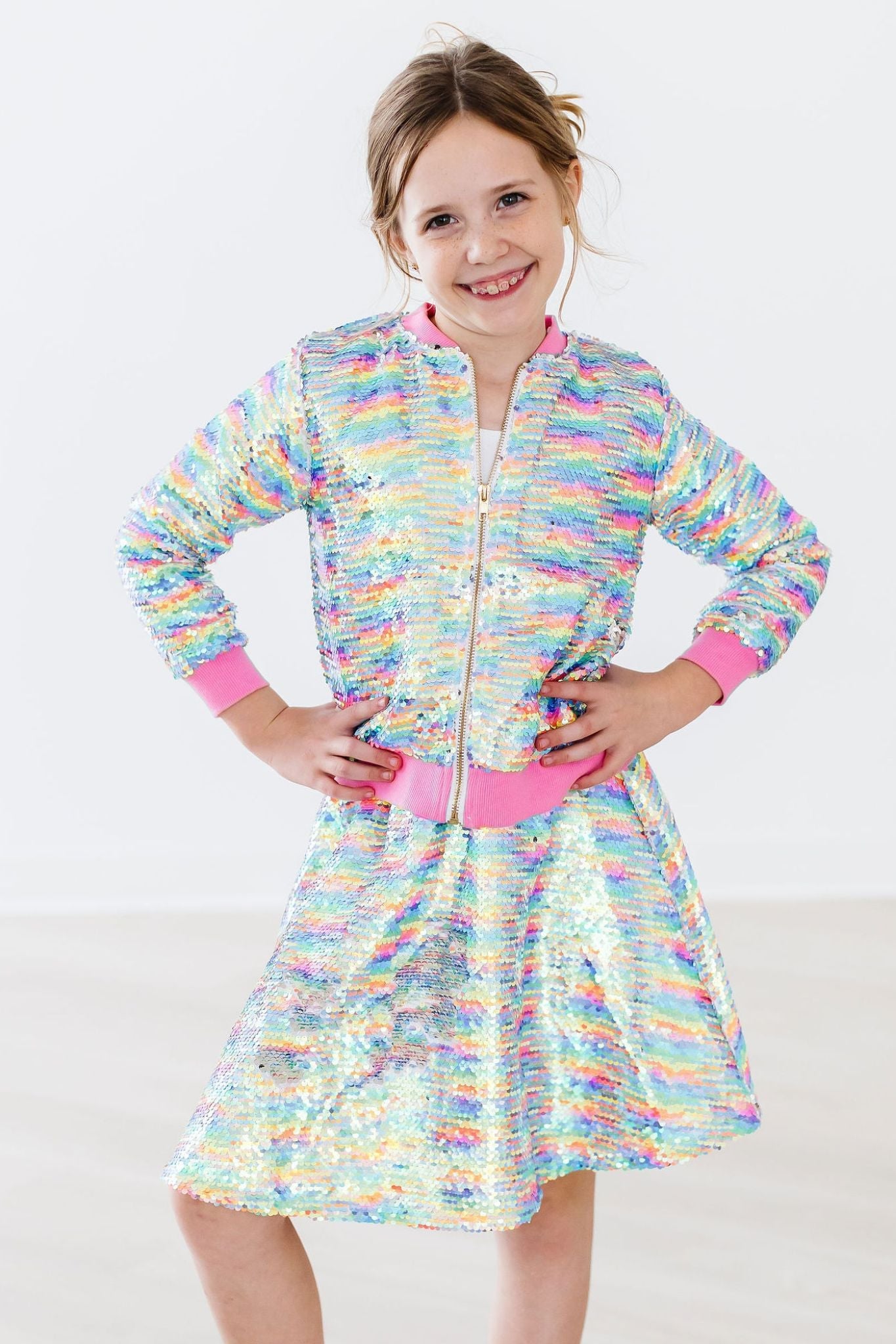 Mila & Rose ® Sprinkles Flip Sequin Jacket — detail close-up