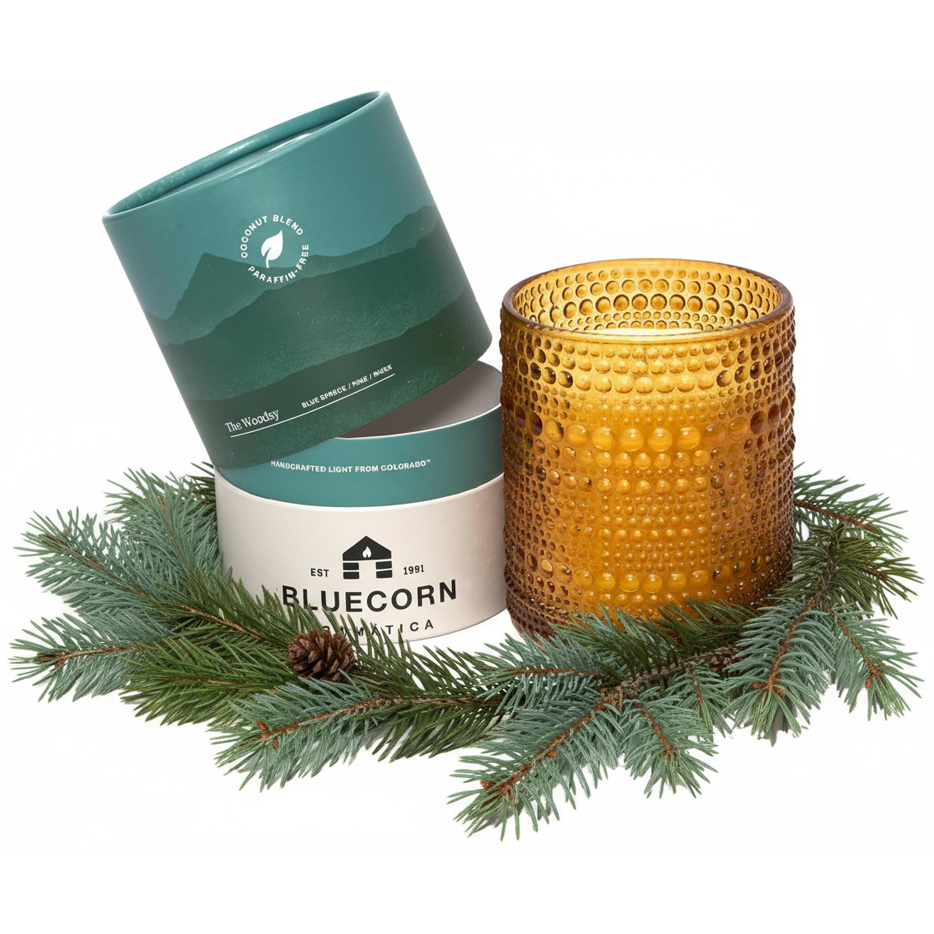 Bluecorn Candles The Woodsy Scented Candle - Aromática — main product shot