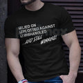 Pasimax "Still Winning" Resilience T-Shirt - Lied On Plotted Against Mishandled Graphic Tee, Inspirational Survival Quote Shi
