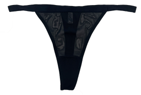 Mesh Thong with Elastic Waist, XS-2X