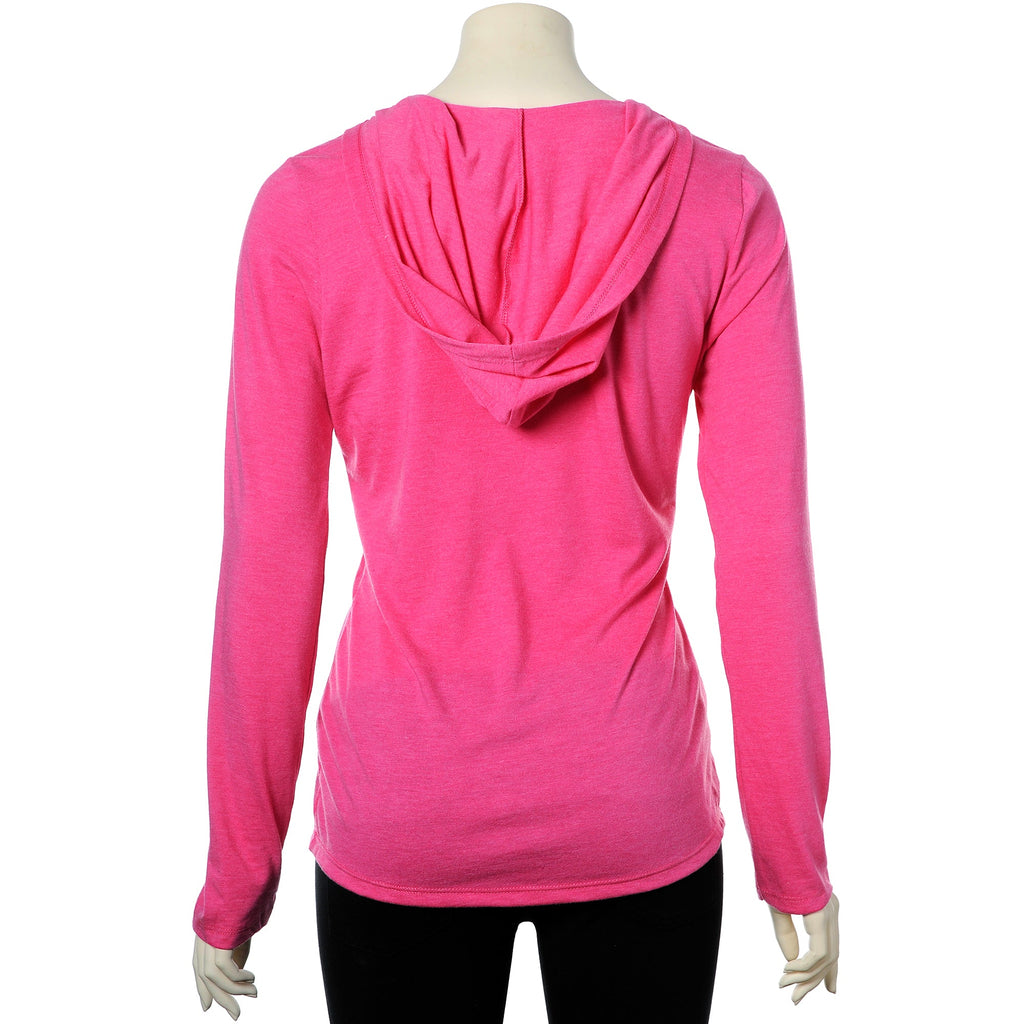 BodyCandy Body Candy Logo Pink Frost Tapered Long Sleeve Hoodie — lifestyle context