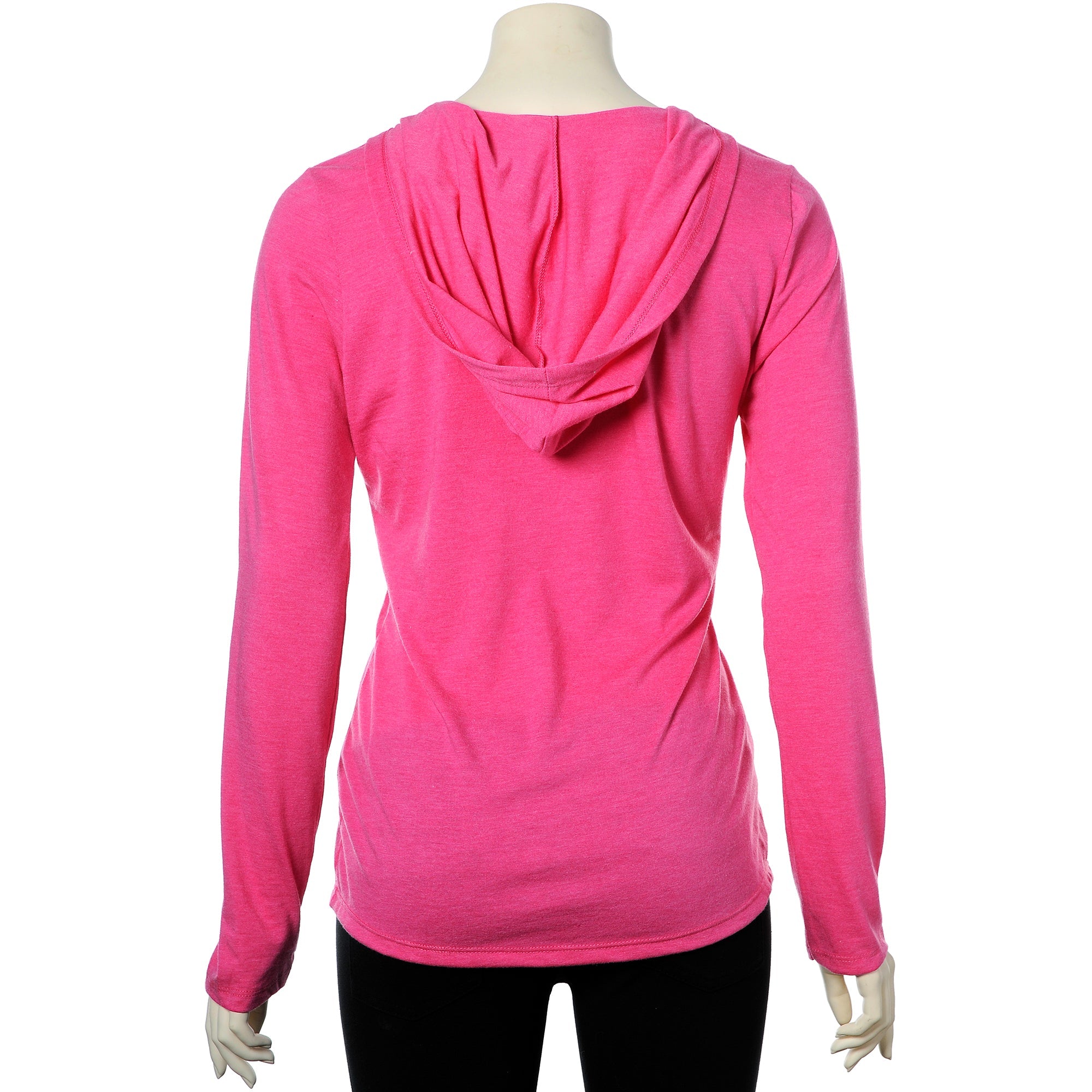 BodyCandy Body Candy Logo Pink Frost Tapered Long Sleeve Hoodie — lifestyle context